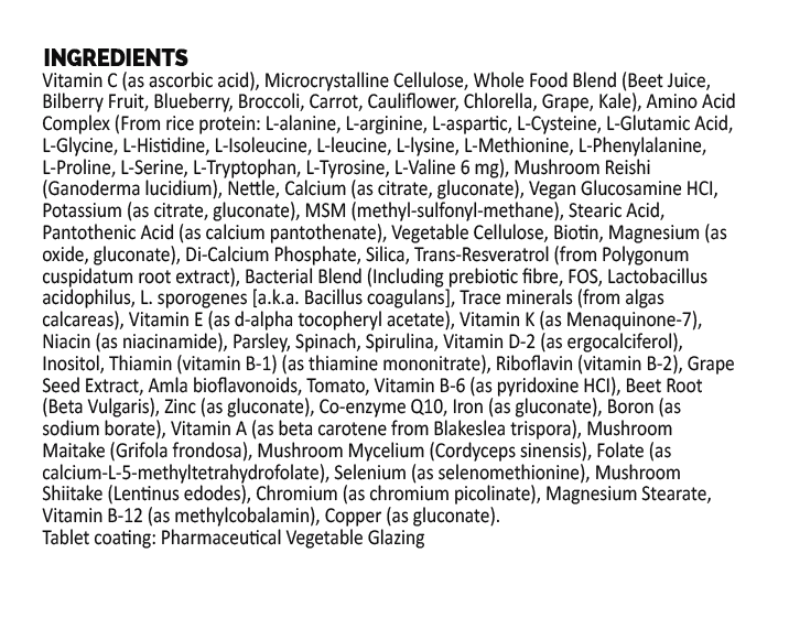 Multi Vitamin & Mineral Tablets - 120 Tablets